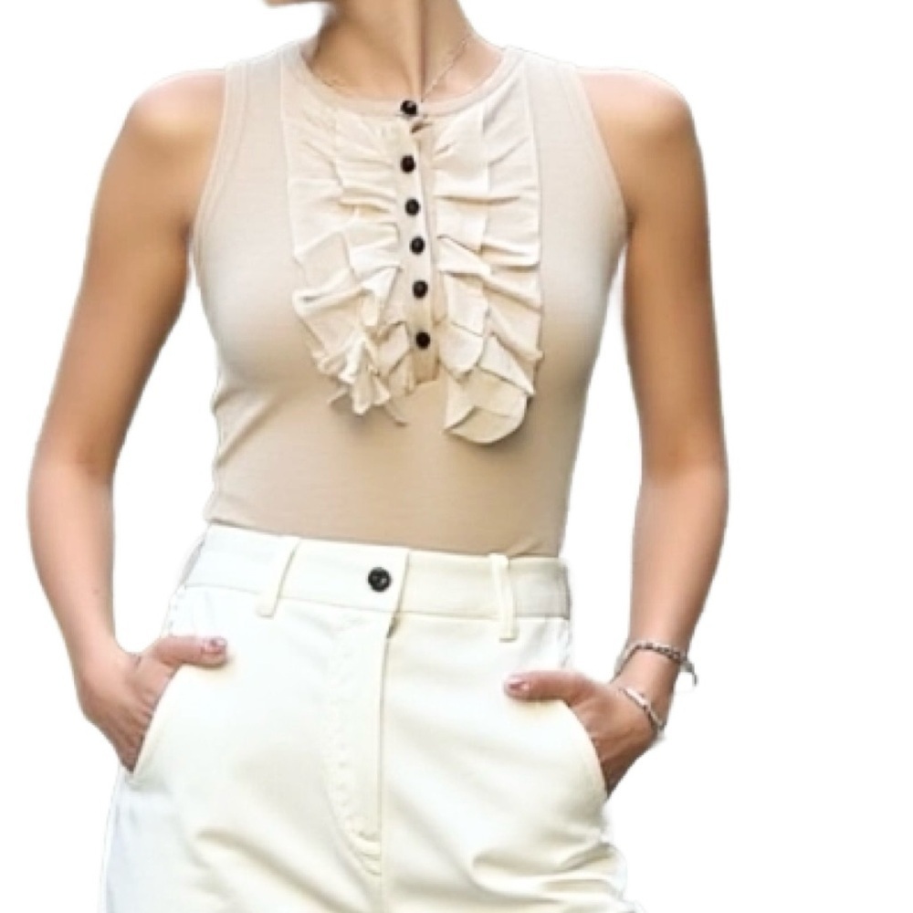 Club Monaco Wool Tuxedo Racerback Holiday Tank Size XS